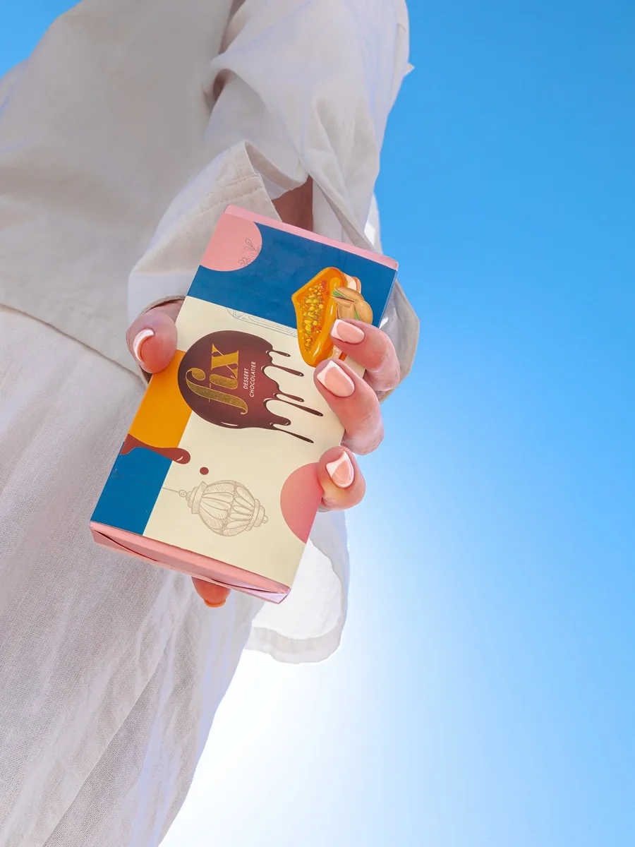 A Fix box held in one hand